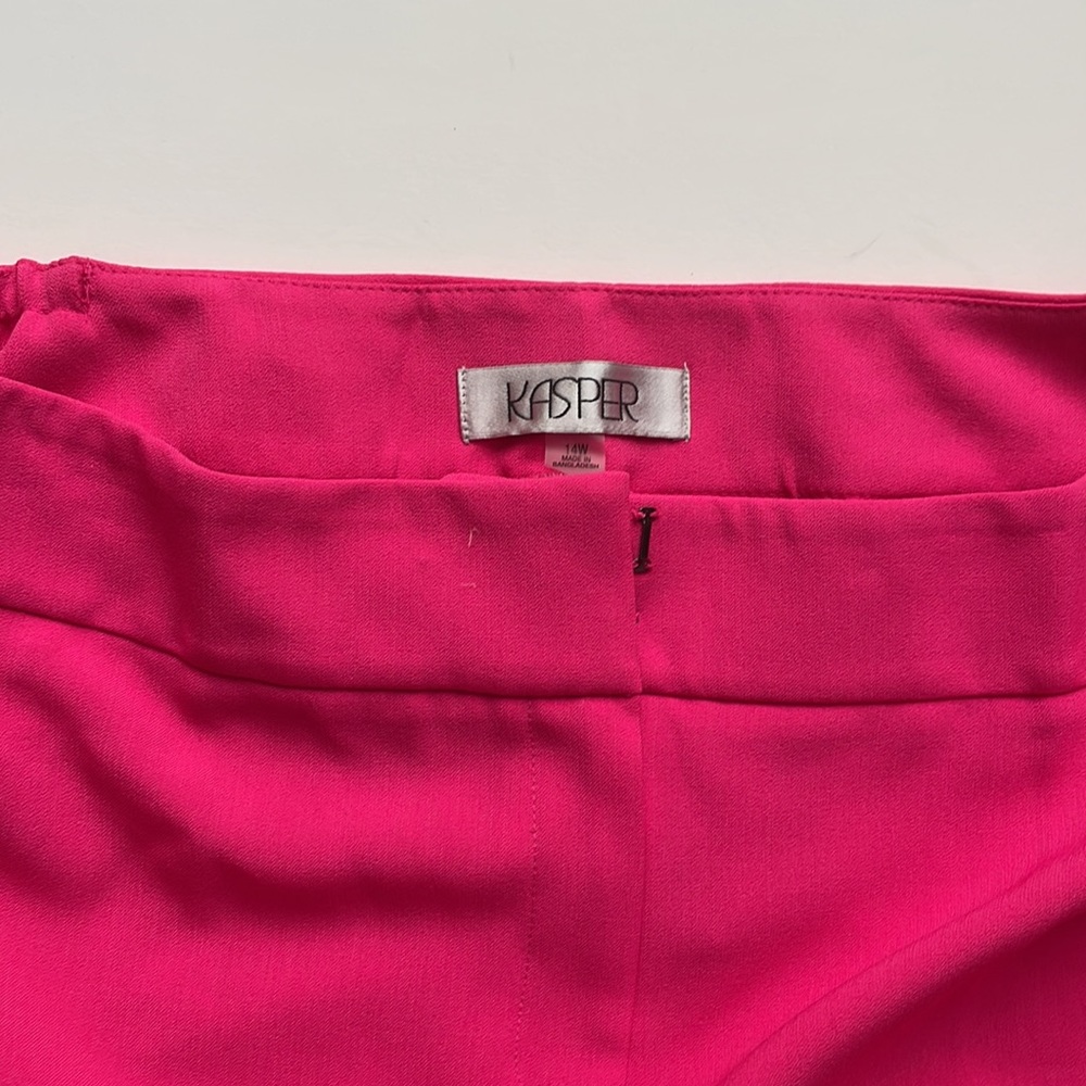 Kasper pink pants 14 W - Picture 3 of 5